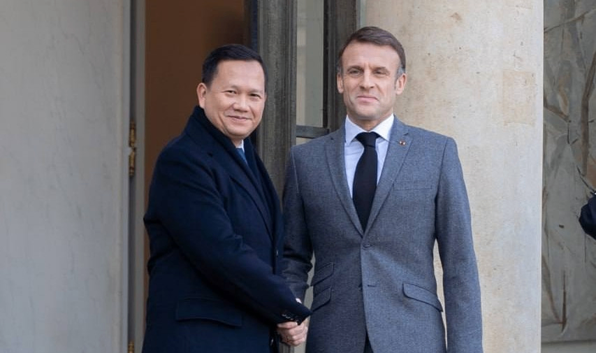 Déclaration conjointe du dialogue entre le Président de la République française et le Premier ministre du Royaume du Cambodge à Paris